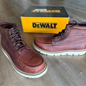 DeWalt Men's Brown Leather Work Boots - Rugged Comfort
